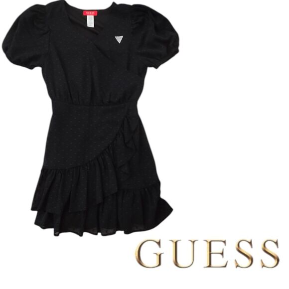 Little Girls Youth Black Wednesday, Goth, Size Medium Knee Length Dress - Picture 1 of 6